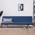 Bäddsoffa blå polyester